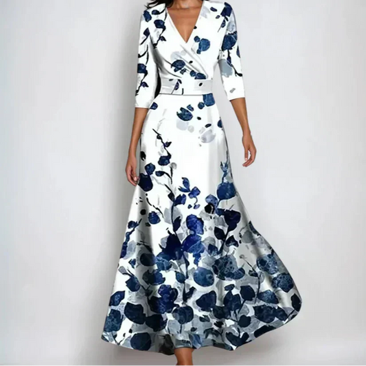 Julie | Floral Print Wrap Maxi Dress
