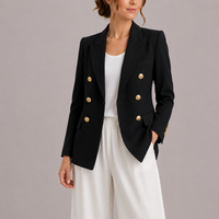 Alice | Double-Breasted Blazer Jacket with Gold Buttons