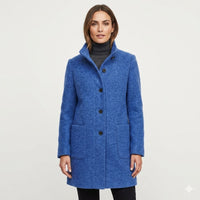 Alice | Tailored Wool Coat with Stand Collar