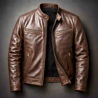 Andrew | Classic Leather Biker Jacket