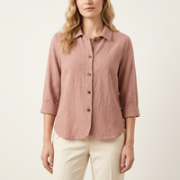 Anne | Relaxed Button Up Shirt with Rolled Sleeves