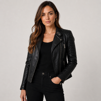 April | Refined Quilted Leather Jacket