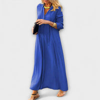 Bonnie | Maxi Dress with Tie Neck and Long Sleeves