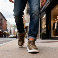 Bruce | Leather Lace-Up Casual Sneakers