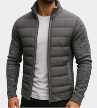 Carl | Quilted Jacket with Knit Sleeves