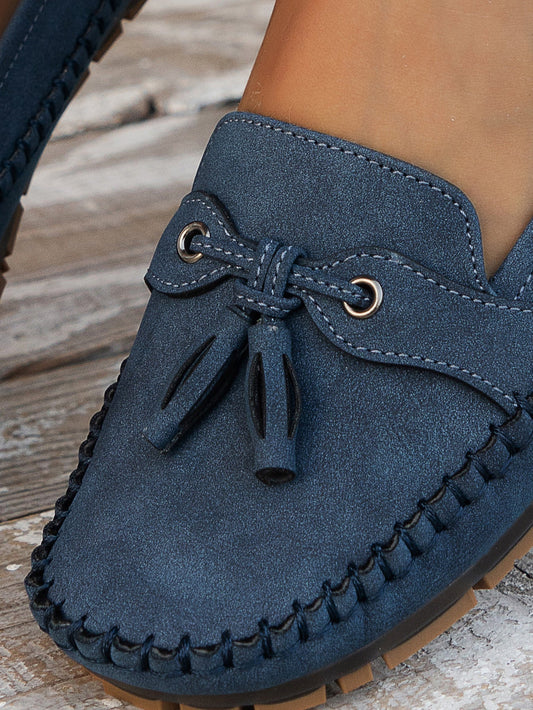 Carol | Comfort Braided Tassel Loafers