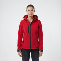 Carol | Hooded Softshell Jacket with Windproof Zip Pockets