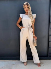 Cheryl | Elegant Wide-Leg Belted Jumpsuit