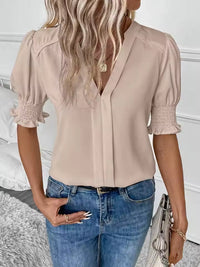 Cheryl | V-Neck Puff Sleeve Blouse