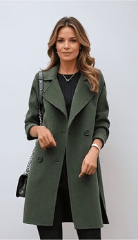 Christine | Double Breasted Long Coat