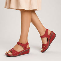 Cindy | Comfortable Wedge Sandals with Ankle Strap