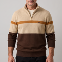 Craig | Quarter Zip Colorblock Knit Sweater