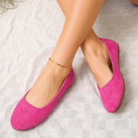 Cynthia | Round Toe Slip-On Ballet Flats