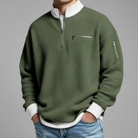 Daniel | Quarter Zip Waffle Knit Sweater