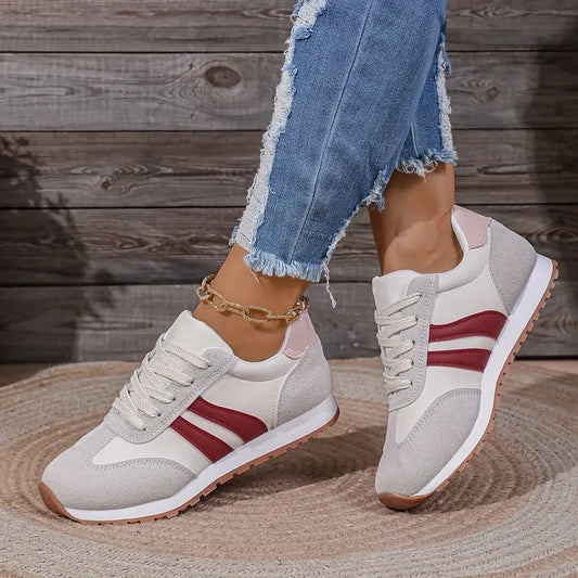 Debra | Lace-Up Colorblock Sneakers