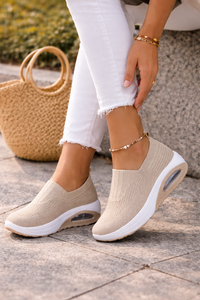 Denise | Slip-On Knit Platform Sneakers