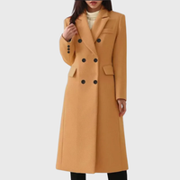 Donna | Double Breasted Long Coat