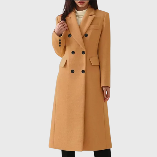 Donna | Double Breasted Long Coat