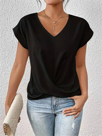 Donna | Elegant V-Neck Twist Front Top