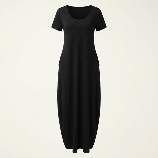 Gail | Elegant V-Neck Maxi Dress with Pockets