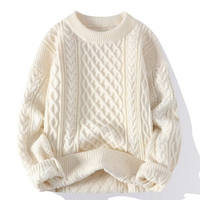 Gloria | Cable Knit Crewneck Sweater