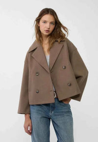 Heather | Double-Breasted Cropped Jacket