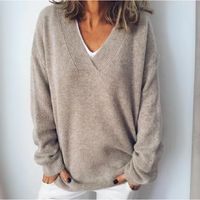 Jean | Relaxed V-Neck Knit Sweater