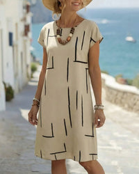 Jennifer | Relaxed Fit V-Neck Midi Dress