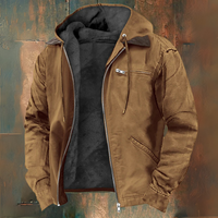 John | Hooded Fleece Lined Jacket with Zip Pockets