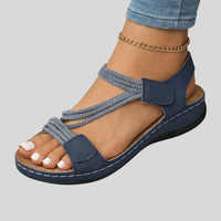 Joyce | Strappy Crisscross Wedge Sandals
