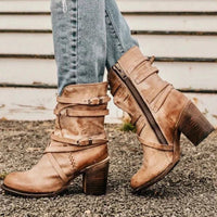 Judith | Strappy Buckle Ankle Boots