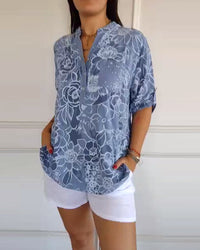 Julie | Floral Print Relaxed Fit Blouse