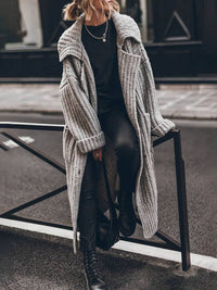 Julie | Oversized Chunky Knit Cardigan with Longline Hem