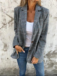 Kelly | Classic Tweed Plaid Jacket