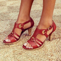 Kimberly | Strappy Ankle Strap Heeled Sandals