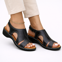 Kimberly | Wedge Cutout Ankle Strap Sandals