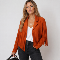 Laura | Fringe Suede Cropped Jacket