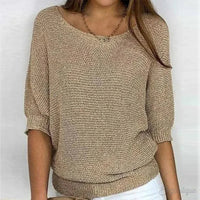 Laura | Knit Batwing Sleeve Pullover Sweater