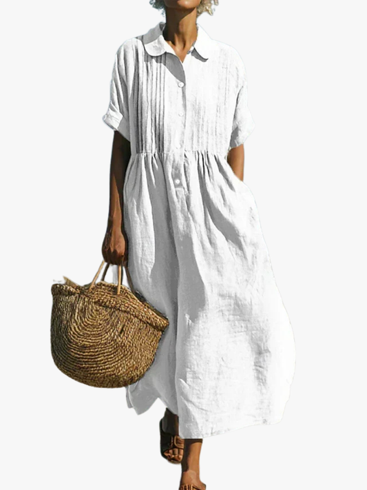 Laura | Linen Summer Maxi Dress