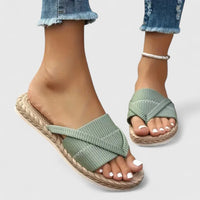 Lori | Crisscross Espadrille Flat Sandals