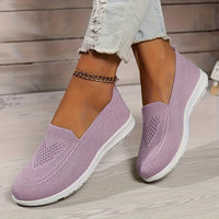 Lynn | Mesh Knit Slip On Flatform Loafers