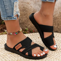 Marcia | Sandals with Criss Cross Straps and Toe Loop