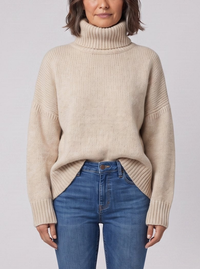 Marie | Ribbed Knit Turtleneck Sweater