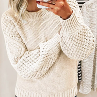 Melissa | Chunky Knit Sweater with Cable Knit Sleeves