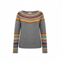 Michelle | Fair Isle Knit Crew Neck Sweater