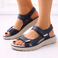 Nancy | Adjustable Strap Wedge Sandals