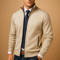 Raymond | Knit Zip-Up Jacket With Ribbed Collar