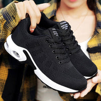 Rose | Knit Platform Sneakers With Air Cushion Sole