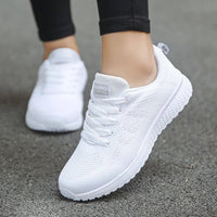 Ruth | Knit Mesh Lace-Up Sneakers