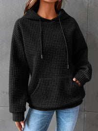 Ruth | Relaxed Waffle Knit Pullover Hoodie